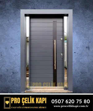 Bayraklı Bina Kapısı - Model 1