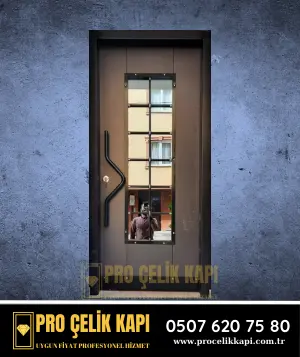 Bayraklı Bina Kapısı - Model 10