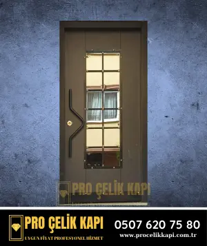 Bayraklı Bina Kapısı - Model 12