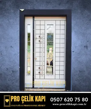 Bayraklı Bina Kapısı - Model 13