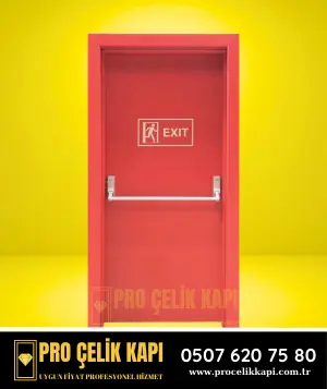Bayraklı Yangın Kapısı - Model 6